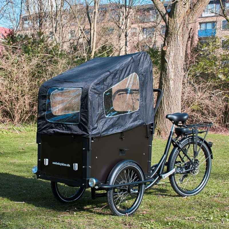 AMCARGOBIKES ULTIMATE CURVE CARGO ELECTRIC BIKE TRICYCLE 250W (4 CHILDREN) - Charge & Glide