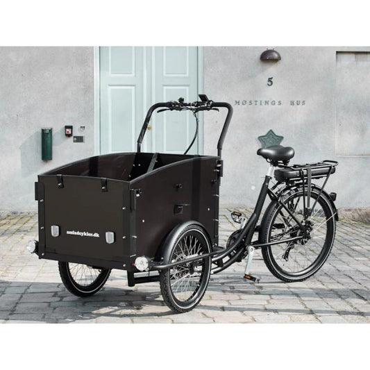AMCARGOBIKES ULTIMATE CURVE CARGO ELECTRIC BIKE TRICYCLE 250W (4 CHILDREN) - Charge & Glide