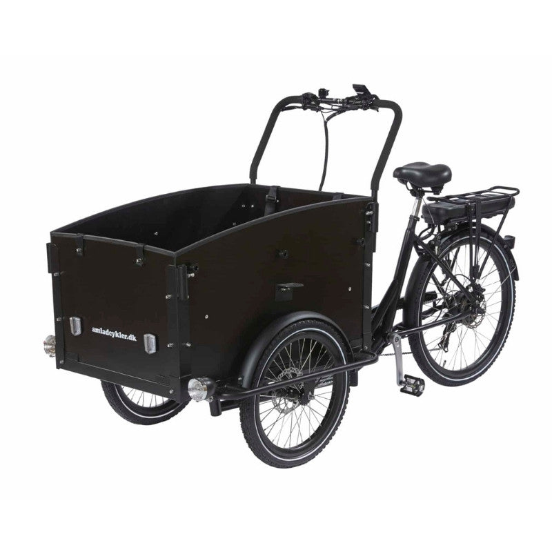 AMCARGOBIKES ULTIMATE CURVE CARGO ELECTRIC BIKE TRICYCLE 250W (4 CHILDREN) - Charge & Glide