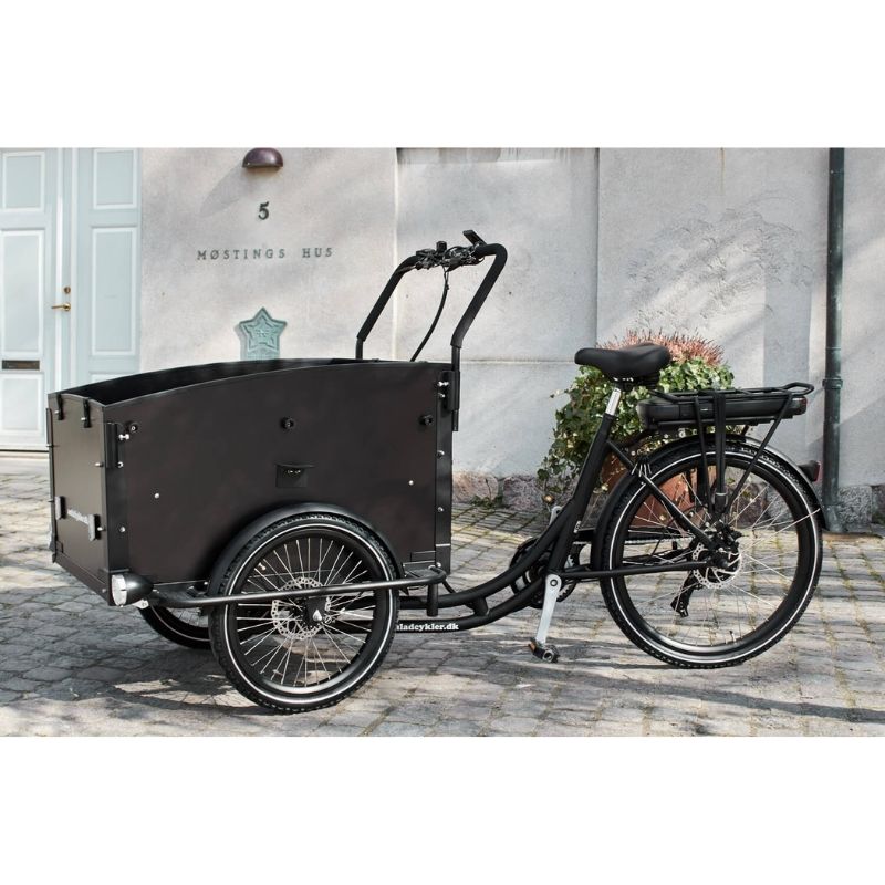 AMCARGOBIKES ULTIMATE CURVE CARGO ELECTRIC BIKE TRICYCLE 250W (4 CHILDREN) - Charge & Glide