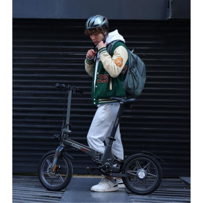 Axon Rides Pro 15Kg Lightweight Folding Electric Bike - 250W, Grey