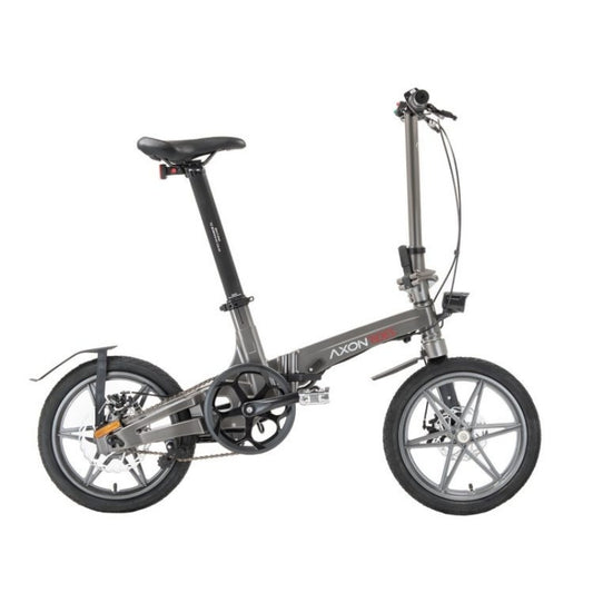 Axon Rides Pro 15Kg Lightweight Folding Electric Bike - 250W, Grey