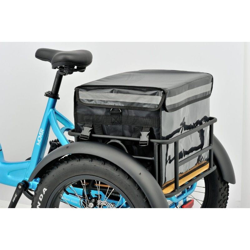 Revom Bag for Rear Crate of Electric Trike (Black) - Charge & Glide