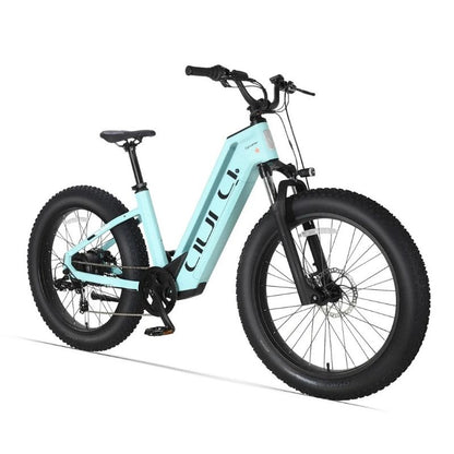 Cyrusher Aura Step-Through All-Terrain Fat-Tyre Electric Bike 250W - Charge & Glide