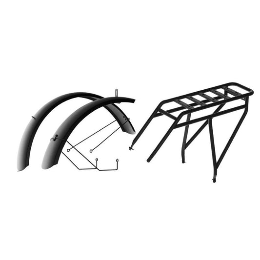 Cyrusher Mudguards and Rear Rack Set for Aura & Zenith E-Bikes - Charge & Glide