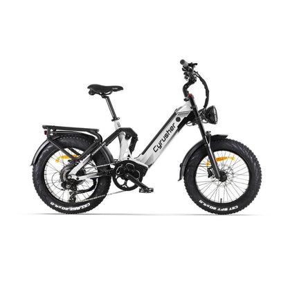 Cyrusher Kommoda Pro Step-Through All-Terrain Fat-Tyre Electric Bike 250W Charge & Glide