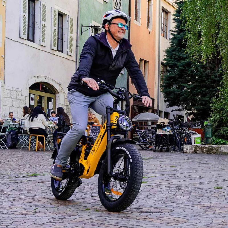 Cyrusher Kommoda Pro Step-Through All-Terrain Fat-Tyre Electric Bike 250W Charge & Glide