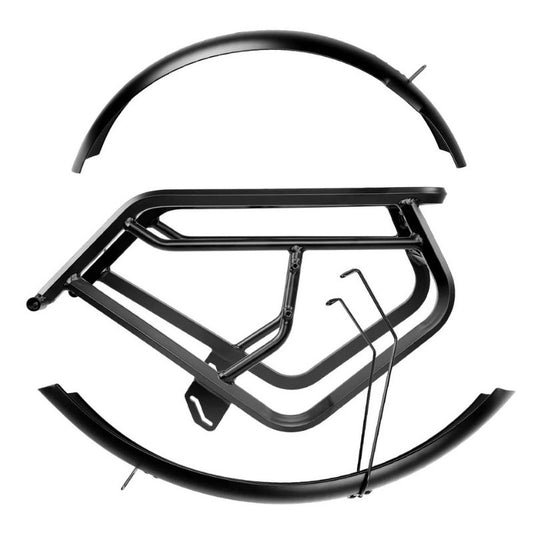 Cyrusher Mudguards and Rear Rack Set for Ranger 2.0 / Trax 2.0 / Rover / Roam E-Bikes - Charge & Glide