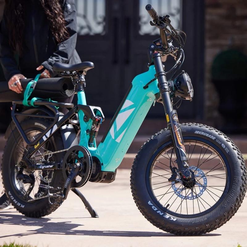CYRUSHER QUEST MID-DRIVE STEP-THROUGH ALL-TERRAIN FAT TYRE ELECTRIC BIKE 250W - Charge & Glide
