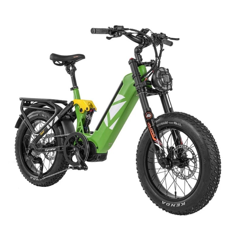 CYRUSHER QUEST MID-DRIVE STEP-THROUGH ALL-TERRAIN FAT TYRE ELECTRIC BIKE 250W - Charge & Glide