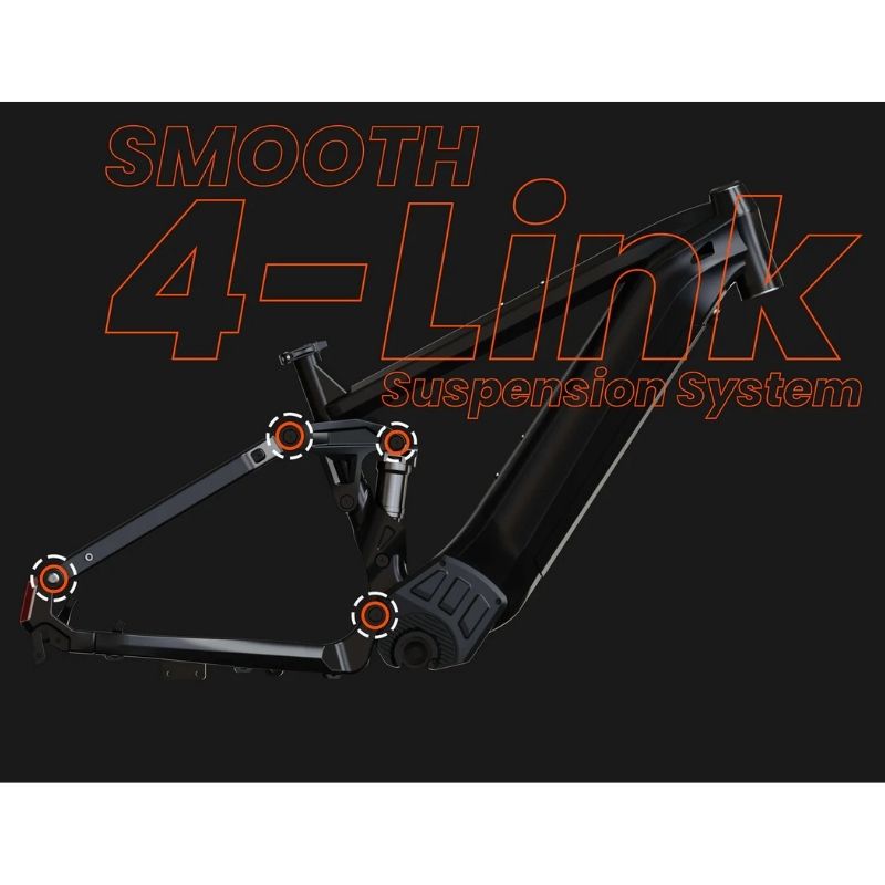 CYRUSHER RANGER 2.0 ALL-TERRAIN FAT-TYRE MOUNTAIN ELECTRIC BIKE 250W - Charge & Glide