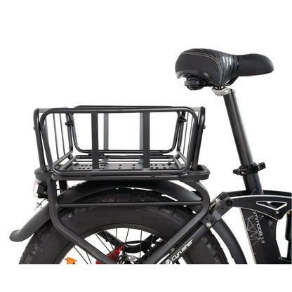 Cyrusher Rear Cargo Basket - Black, For Kommoda 3.0, Rumble, Glider eBikes - Charge & Glide