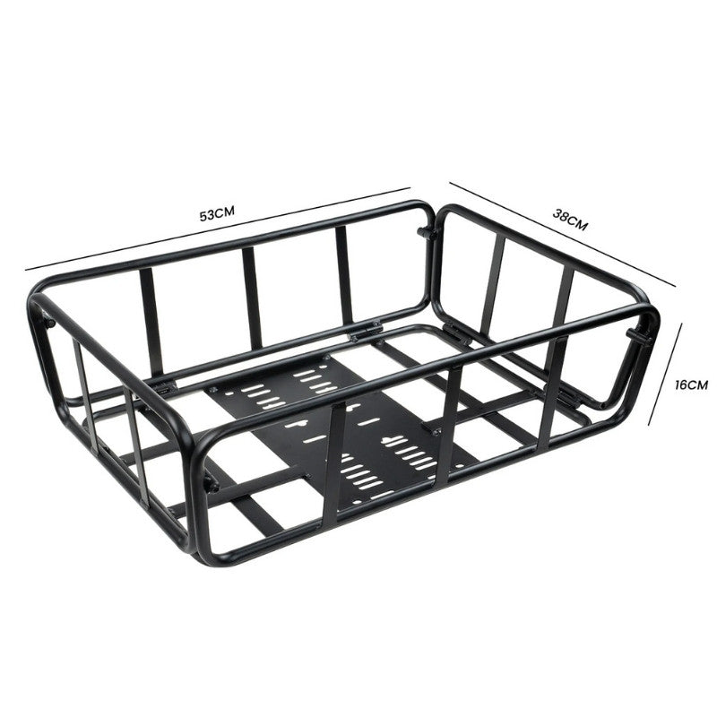 Cyrusher Rear Cargo Basket - Black, For Kommoda 3.0, Rumble, Glider eBikes - Charge & Glide