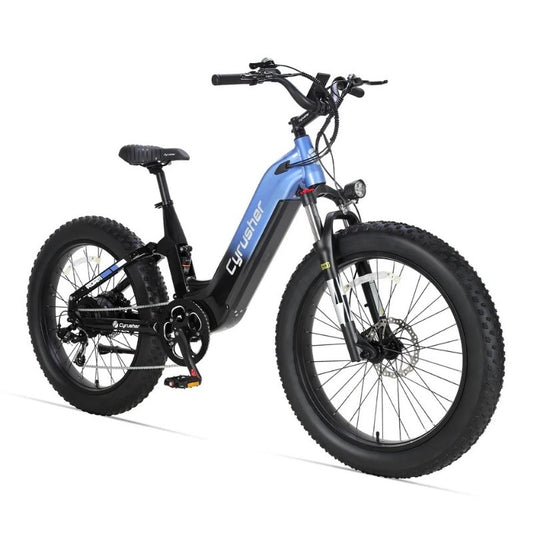 Cyrusher Roam Step-Through Full-Suspension Fat-Tyre Electric Bike - 250W