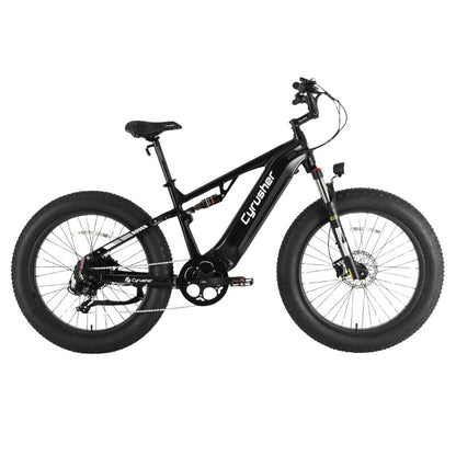 CYRUSHER ROVER FULL SUSPENSION ALL-TERRAIN FAT TYRE ELECTRIC BIKE 250W - Charge & Glide