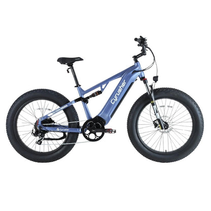 CYRUSHER ROVER FULL SUSPENSION ALL-TERRAIN FAT TYRE ELECTRIC BIKE 250W - Charge & Glide