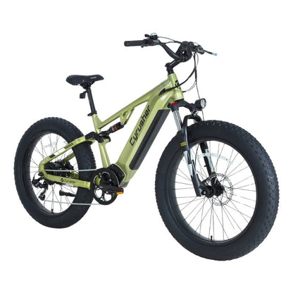CYRUSHER ROVER FULL SUSPENSION ALL-TERRAIN FAT TYRE ELECTRIC BIKE 250W - Charge & Glide