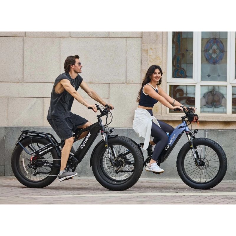 Cyrusher Rover Full-Suspension All-Terrain Fat-Tyre Electric Bike 250W - Charge & Glide
