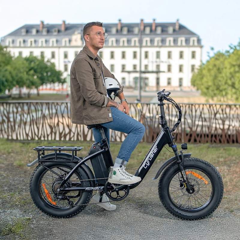 CYRUSHER RUMBLE 2.0 STEP-THROUGH ALL-TERRAIN FAT TYRE ELECTRIC BIKE 250W - Charge & Glide