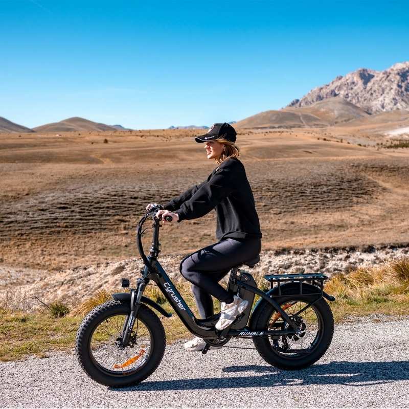 CYRUSHER RUMBLE 2.0 STEP-THROUGH ALL-TERRAIN FAT TYRE ELECTRIC BIKE 250W - Charge & Glide