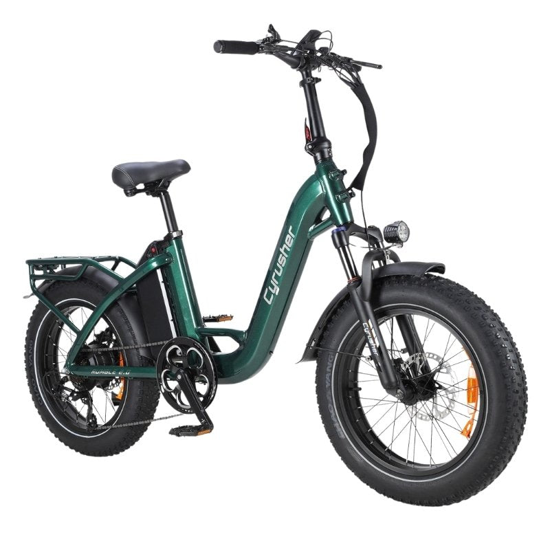 CYRUSHER RUMBLE 2.0 STEP-THROUGH ALL-TERRAIN FAT-TYRE ELECTRIC BIKE - 250W - Charge & Glide