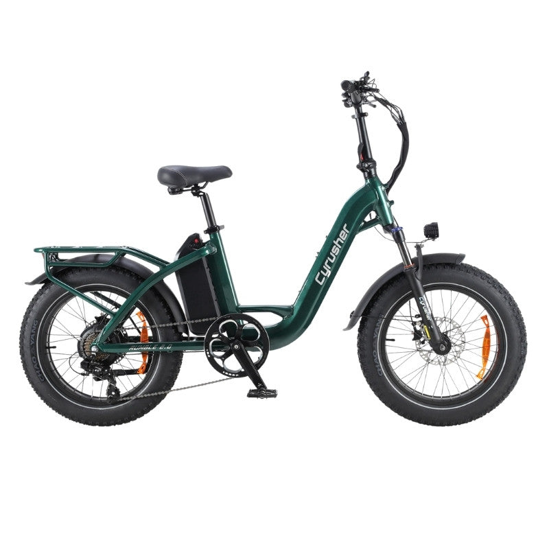 CYRUSHER RUMBLE 2.0 STEP-THROUGH ALL-TERRAIN FAT TYRE ELECTRIC BIKE 250W - Charge & Glide