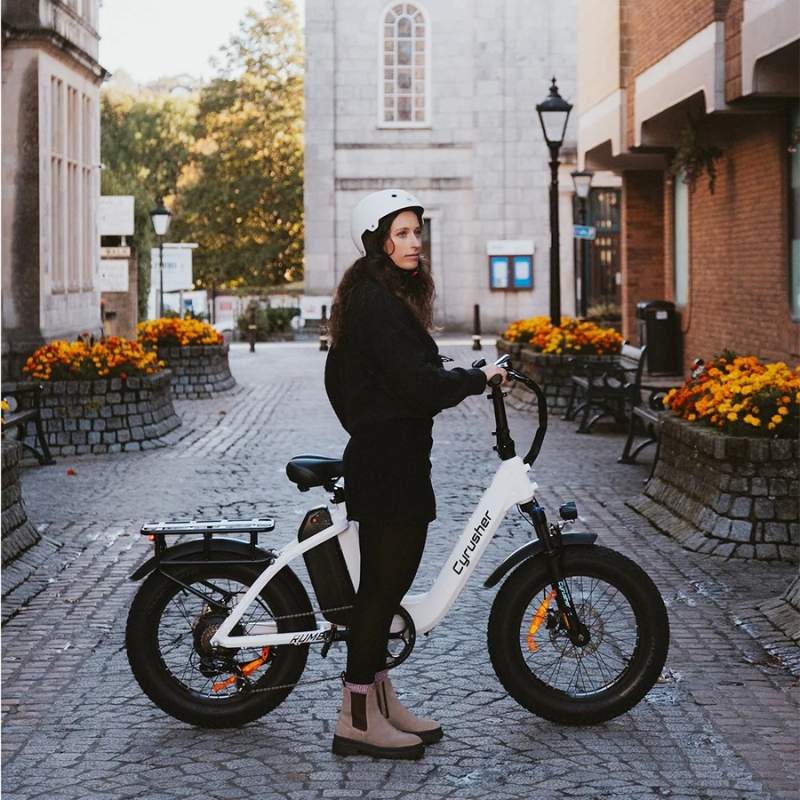 CYRUSHER RUMBLE 2.0 STEP-THROUGH ALL-TERRAIN FAT TYRE ELECTRIC BIKE 250W - Charge & Glide