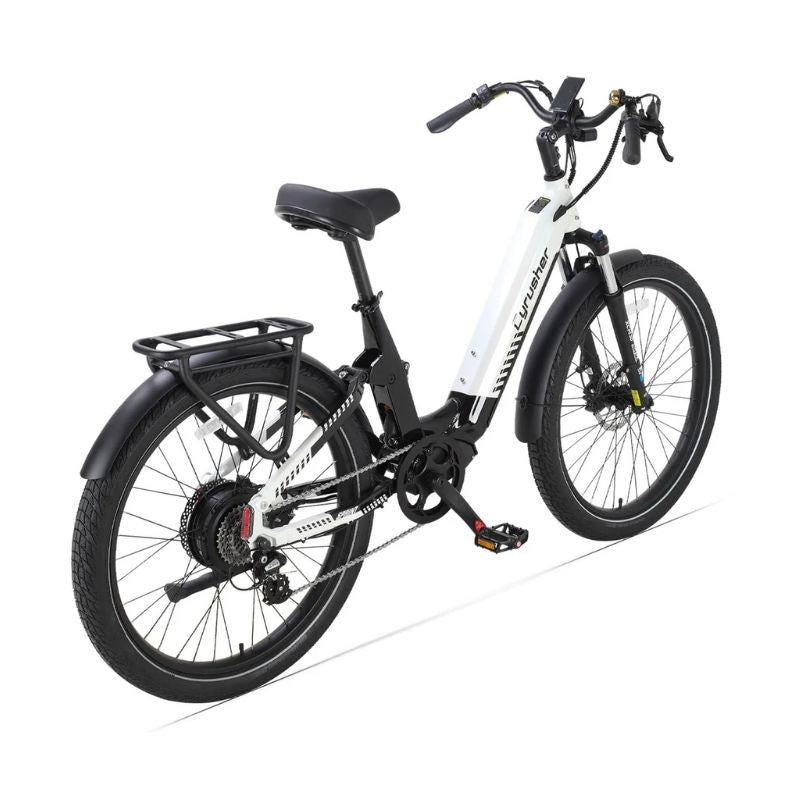Cyrusher Sprint Step-Through City Commuter Electric Bike 250W Charge & Glide