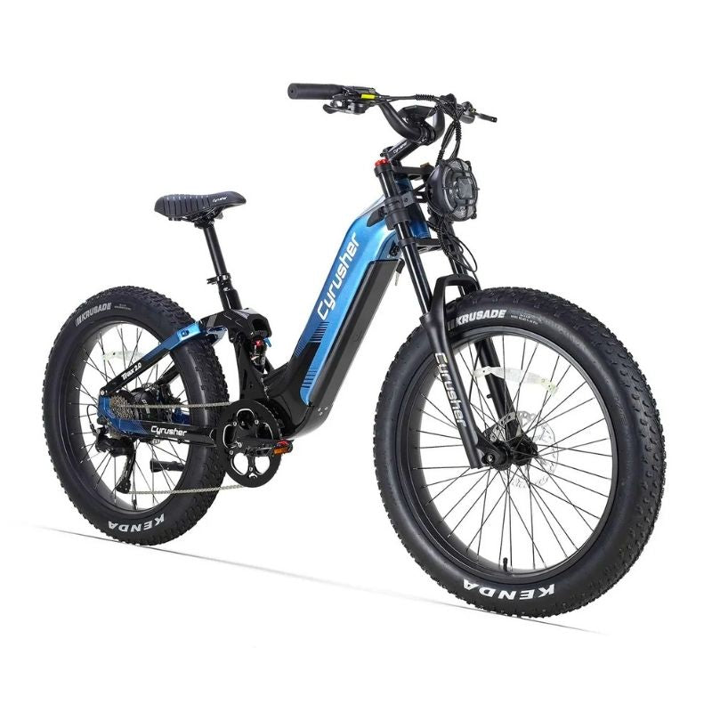 CYRUSHER TRAX 2.0 STEP-THROUGH ALL-TERRAIN FAT-TYRE ELECTRIC BIKE 250W - Charge & Glide