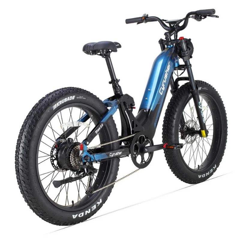 CYRUSHER TRAX 2.0 STEP-THROUGH ALL-TERRAIN FAT-TYRE ELECTRIC BIKE 250W - Charge & Glide