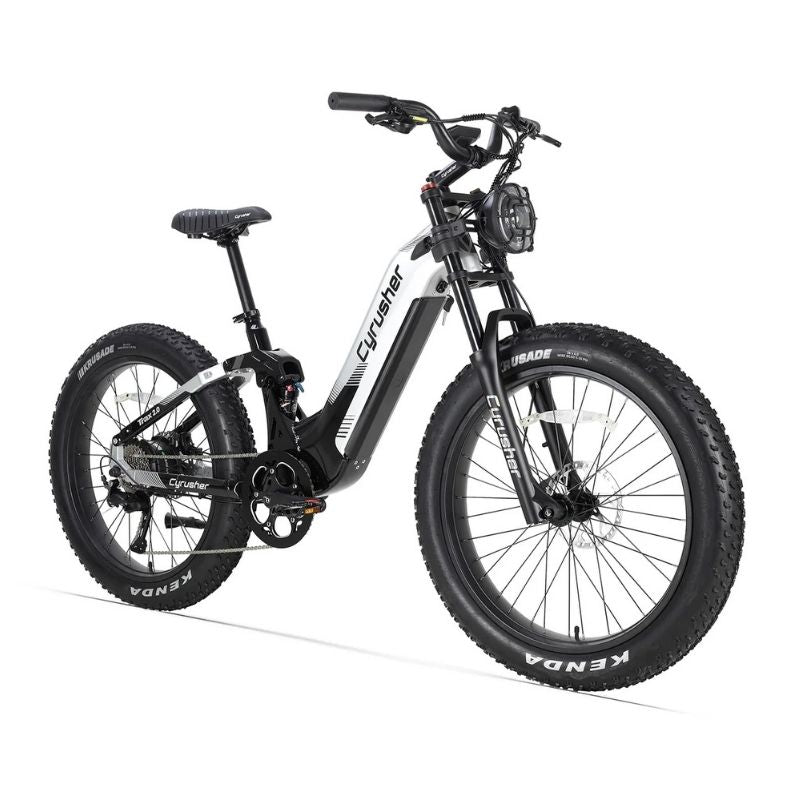 CYRUSHER TRAX 2.0 STEP-THROUGH ALL-TERRAIN FAT-TYRE ELECTRIC BIKE 250W - Charge & Glide