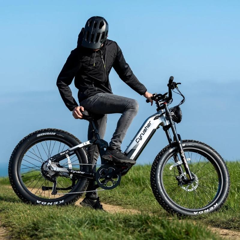 CYRUSHER TRAX 2.0 STEP-THROUGH ALL-TERRAIN FAT-TYRE ELECTRIC BIKE 250W - Charge & Glide
