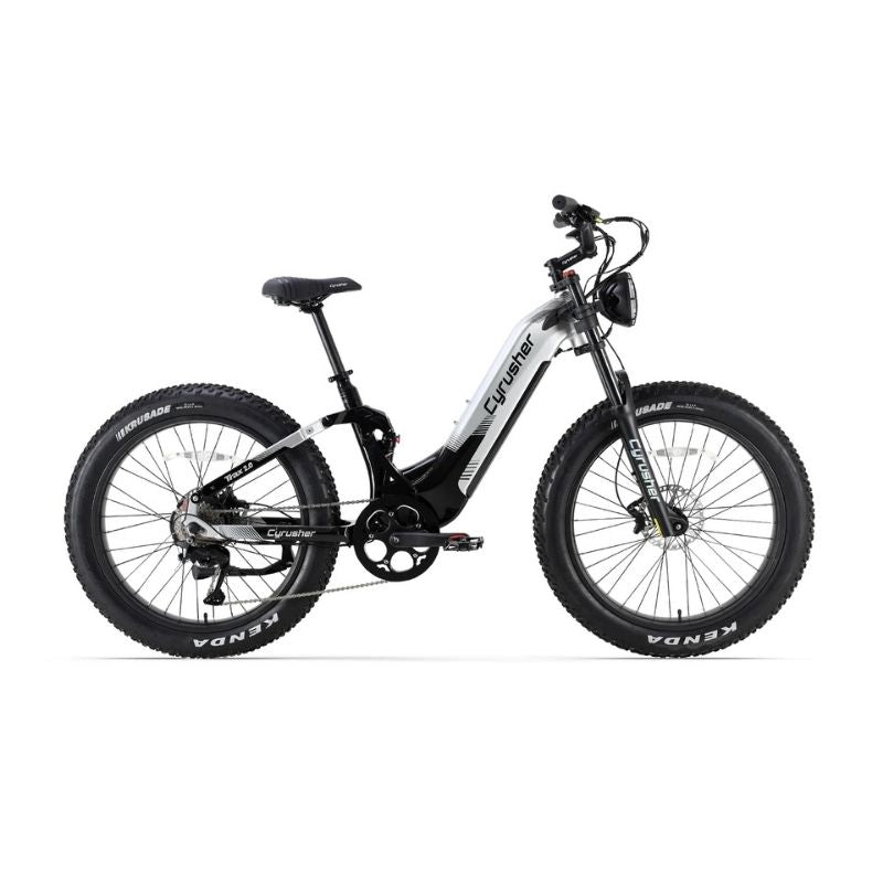 CYRUSHER TRAX 2.0 STEP-THROUGH ALL-TERRAIN FAT-TYRE ELECTRIC BIKE 250W - Charge & Glide