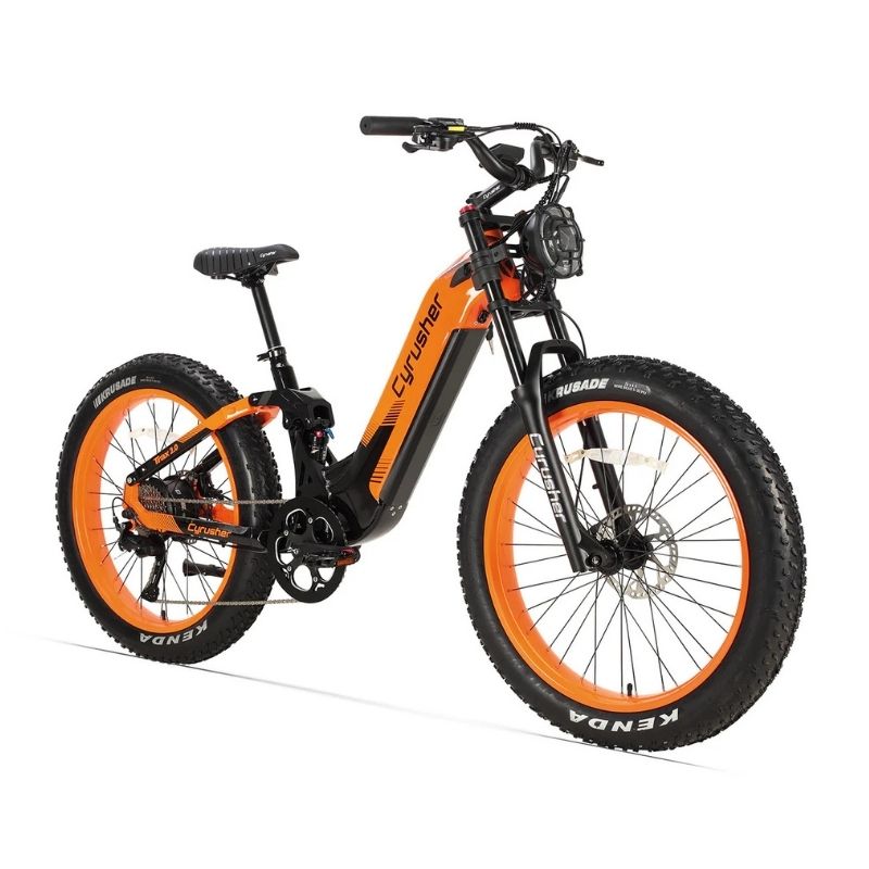 CYRUSHER TRAX 2.0 STEP-THROUGH ALL-TERRAIN FAT-TYRE ELECTRIC BIKE 250W - Charge & Glide