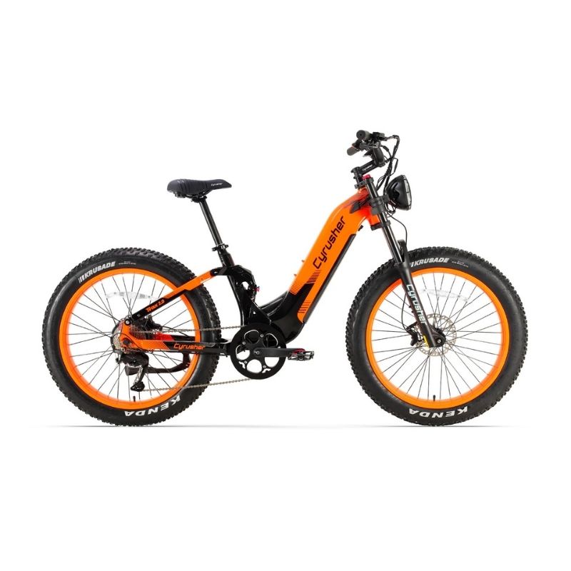 CYRUSHER TRAX 2.0 STEP-THROUGH ALL-TERRAIN FAT-TYRE ELECTRIC BIKE 250W - Charge & Glide