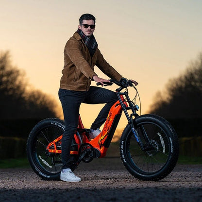 CYRUSHER TRAX STEP-THROUGH ALL-TERRAIN FAT TYRE ELECTRIC BIKE 250W - Charge & Glide