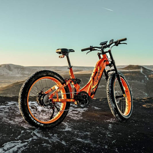 CYRUSHER TRAX STEP-THROUGH ALL-TERRAIN FAT TYRE ELECTRIC BIKE 250W - Charge & Glide