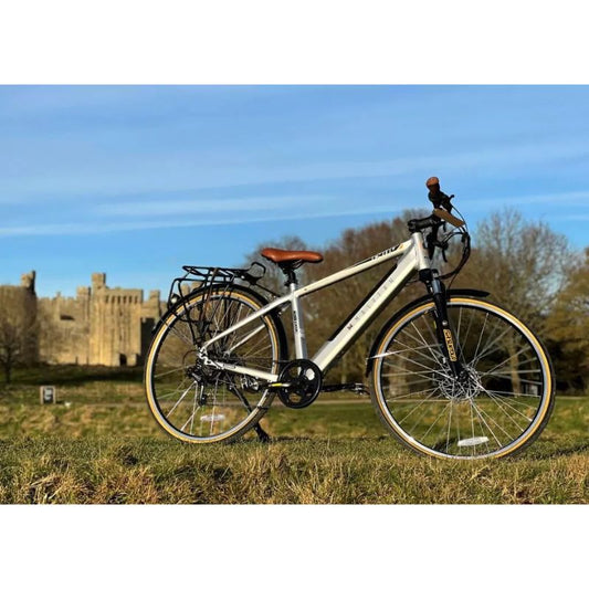 Dallingridge Malvern Hybrid Trekking Electric Bike 250W - Satin Silver - Charge & Glide