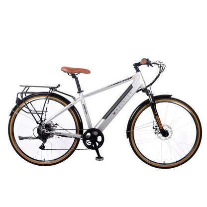 Dallingridge Malvern Hybrid Trekking Electric Bike 250W - Satin Silver - Charge & Glide
