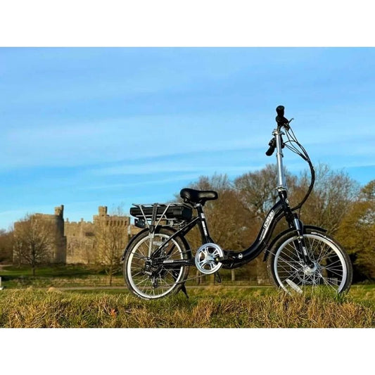 Dallingridge Oxford Step-Through Folding Electric Bike 250W – Gloss Black - Charge & Glide