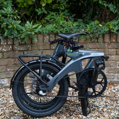 E-Go CarbonLite 3S Folding Mid-Drive Commuter Electric Bike 250W - Charge & Glide