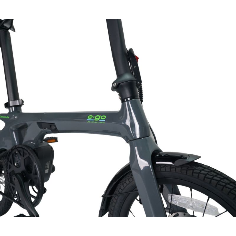 E-Go CarbonLite 3S Folding Mid-Drive Commuter Electric Bike 250W - Charge & Glide