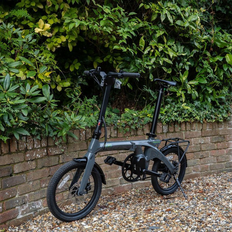 E-Go CarbonLite 3S Folding Mid-Drive Commuter Electric Bike 250W - Charge & Glide