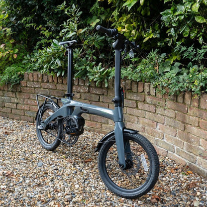 E-Go CarbonLite 3S Folding Mid-Drive Commuter Electric Bike 250W - Charge & Glide