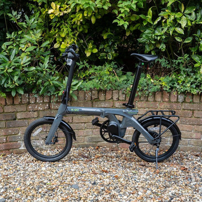 E-Go CarbonLite 3S Folding Mid-Drive Commuter Electric Bike 250W - Charge & Glide