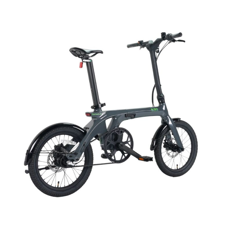 E-Go CarbonLite 3S Folding Mid-Drive Commuter Electric Bike 250W - Charge & Glide