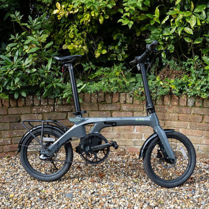 E-Go CarbonLite 3S Folding Mid-Drive Commuter Electric Bike 250W - Charge & Glide