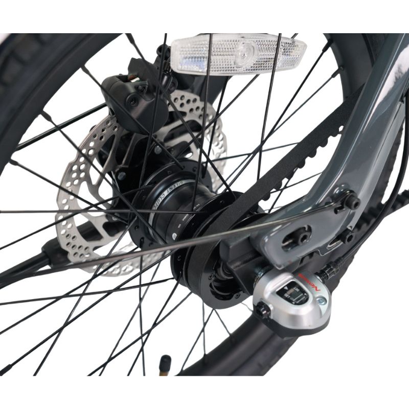 E-Go CarbonLite 3S Folding Mid-Drive Commuter Electric Bike 250W - Charge & Glide