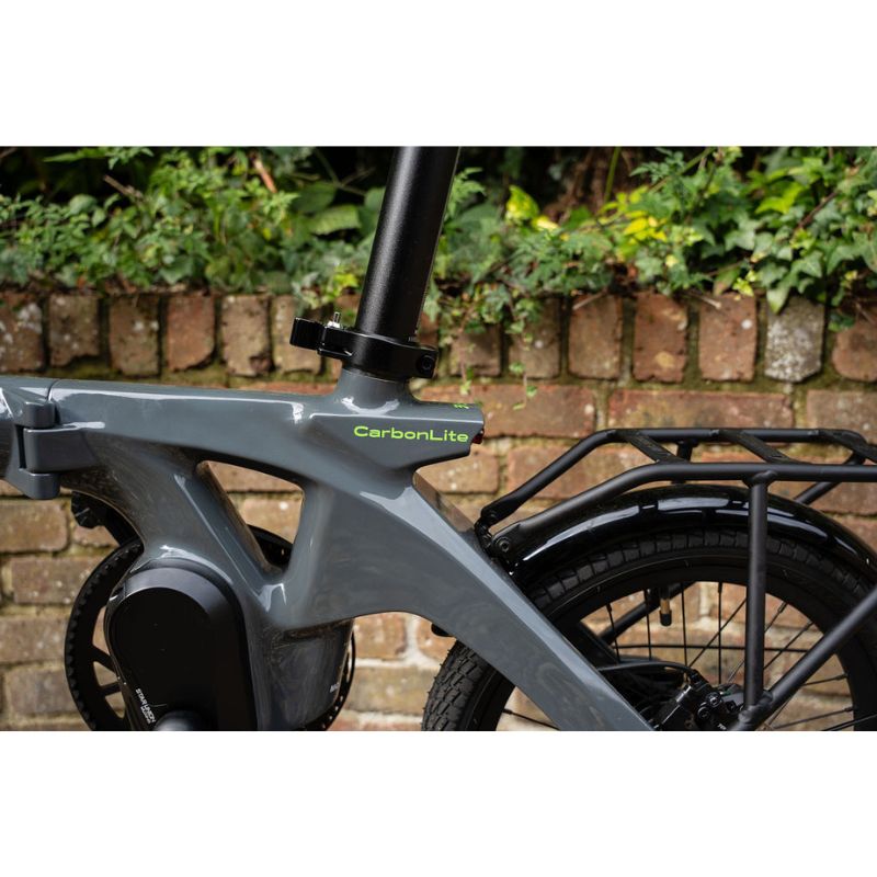 E-Go CarbonLite 3S Folding Mid-Drive Commuter Electric Bike 250W - Charge & Glide