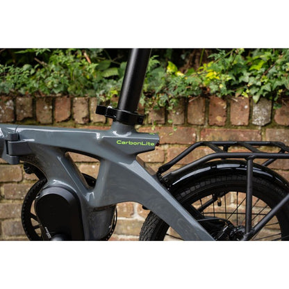 E-Go CarbonLite 3S Folding Mid-Drive Commuter Electric Bike 250W - Charge & Glide